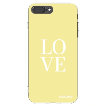 Picasee silikonska prozirna maskica za Apple iPhone 8 Plus - Love