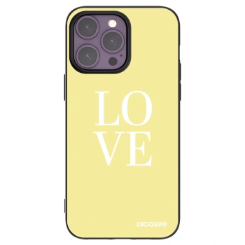 Picasee crna silikonska maskica za Apple iPhone 14 Pro Max - Love
