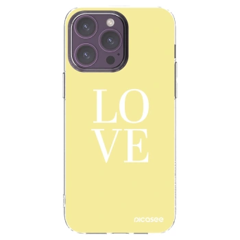 Picasee silikonska prozirna maskica za Apple iPhone 14 Pro Max - Love