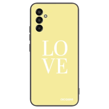 Picasee crna silikonska maskica za Samsung Galaxy M13 M135F - Love