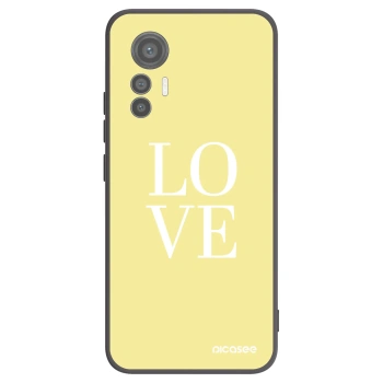 Picasee crna silikonska maskica za Xiaomi 12 Lite - Love