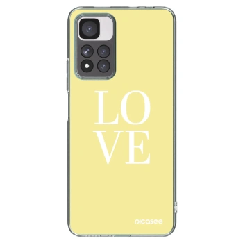 Picasee silikonska prozirna maskica za Xiaomi Redmi Note 11 Pro+ 5G - Love