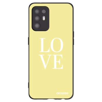 Picasee crna silikonska maskica za OPPO A94 5G - Love