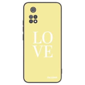 Picasee crna silikonska maskica za Xiaomi Poco M4 Pro - Love