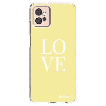Picasee silikonska prozirna maskica za Motorola Moto G32 - Love