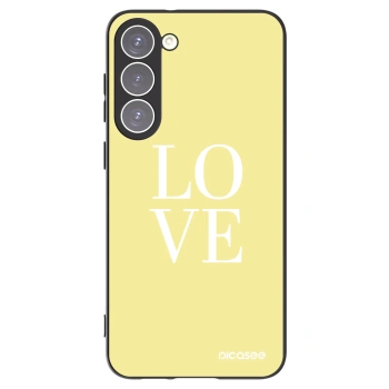 Picasee crna silikonska maskica za Samsung Galaxy S23+ 5G - Love