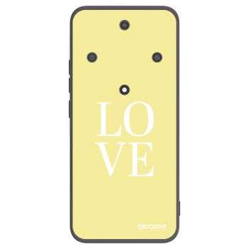 Picasee crna silikonska maskica za Honor Magic5 Lite 5G - Love