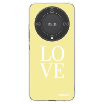 Picasee silikonska prozirna maskica za Honor Magic5 Lite 5G - Love