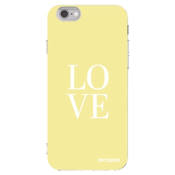 Picasee silikonska prozirna maskica za Apple iPhone 6/6S - Love