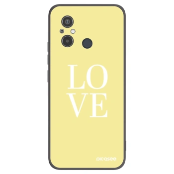 Picasee crna silikonska maskica za Xiaomi Redmi 12C - Love