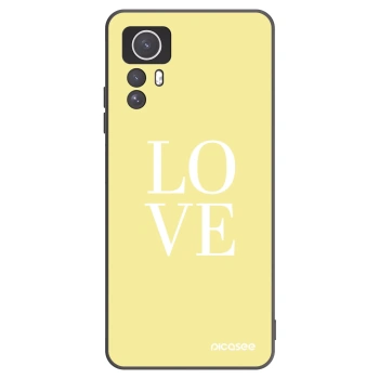 Picasee crna silikonska maskica za Xiaomi Redmi Note 12S - Love