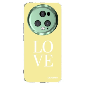 Picasee silikonska prozirna maskica za Honor Magic5 Pro - Love