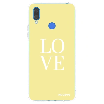 Picasee silikonska prozirna maskica za Huawei Nova 3 - Love