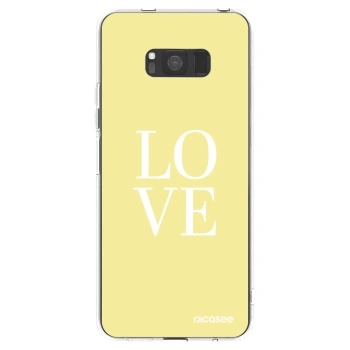Picasee silikonska prozirna maskica za Samsung Galaxy S8 G950F - Love