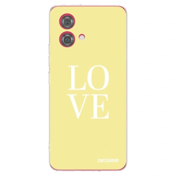 Picasee silikonska prozirna maskica za Motorola Moto G84 5G - Love