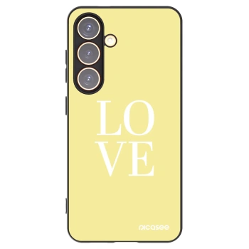 Picasee crna silikonska maskica za Samsung Galaxy S24 S921B 5G - Love