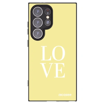 Picasee crna silikonska maskica za Samsung Galaxy S24 Ultra S928B 5G - Love