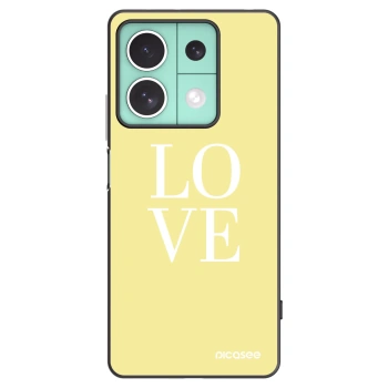 Picasee crna silikonska maskica za Xiaomi Redmi Note 13 5G - Love