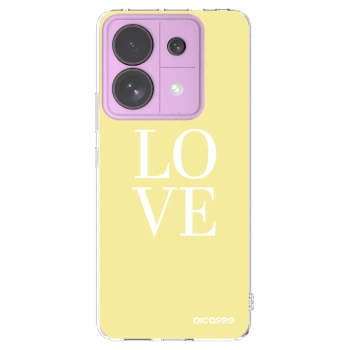 Picasee silikonska prozirna maskica za Xiaomi Redmi Note 13 Pro 5G - Love