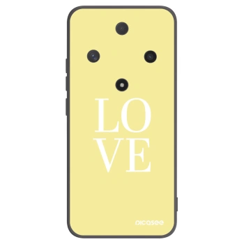 Picasee crna silikonska maskica za Honor Magic6 Lite 5G - Love