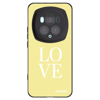 Picasee crna silikonska maskica za Honor Magic6 Pro - Love