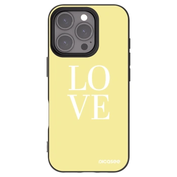 Picasee crna silikonska maskica za Apple iPhone 16 Pro - Love