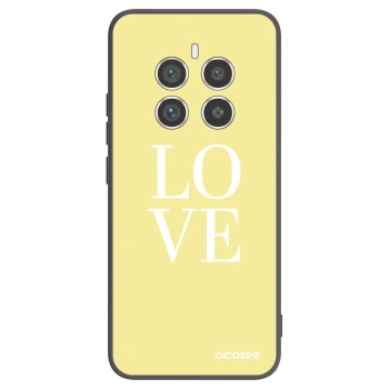 Picasee crna silikonska maskica za Realme 12 Pro 5G - Love