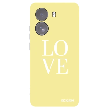 Picasee crna silikonska maskica za Xiaomi Poco X7 - Love