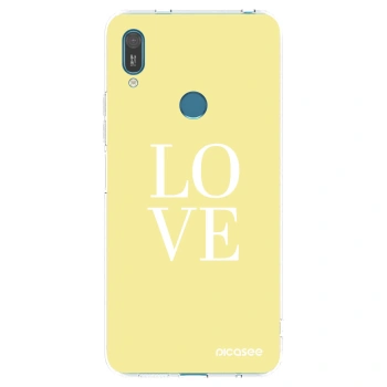 Picasee silikonska prozirna maskica za Huawei Y7 2019 - Love