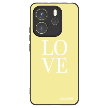 Picasee crna silikonska maskica za Xiaomi Redmi Note 14 4G - Love