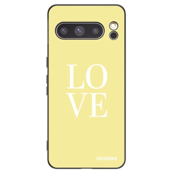 Picasee crna silikonska maskica za Google Pixel 8 Pro - Love