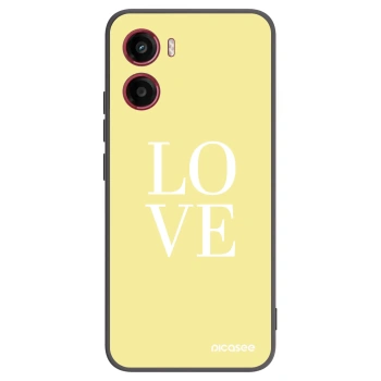 Picasee crna silikonska maskica za Motorola Moto G05 - Love