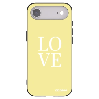 Picasee crna silikonska maskica za Apple iPhone Air - Love