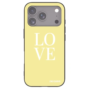Picasee crna silikonska maskica za Apple iPhone 17 Pro - Love