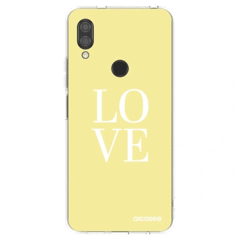 Picasee silikonska prozirna maskica za Xiaomi Redmi 7 - Love