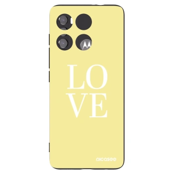 Picasee crna silikonska maskica za Motorola Edge 60 5G - Love