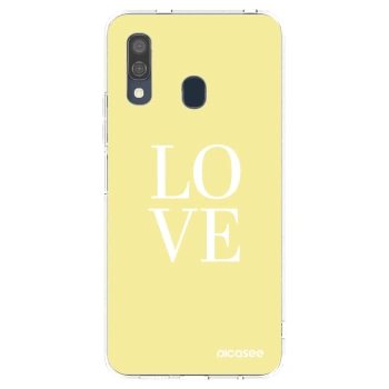 Picasee silikonska prozirna maskica za Samsung Galaxy A40 A405F - Love