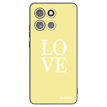Picasee crna silikonska maskica za Motorola Moto G86 Power 5G - Love