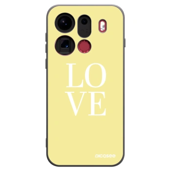 Picasee crna silikonska maskica za OPPO Find X9 Pro - Love