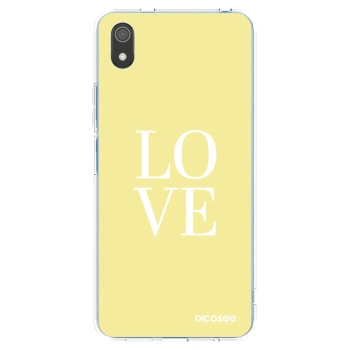 Picasee silikonska prozirna maskica za Xiaomi Redmi 7A - Love
