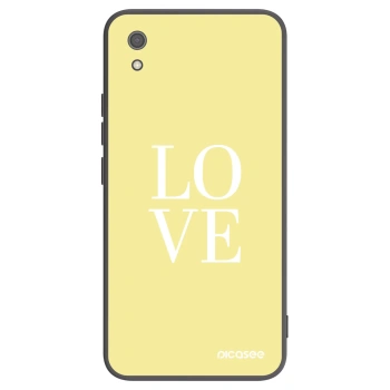 Picasee crna silikonska maskica za Xiaomi Redmi 7A - Love
