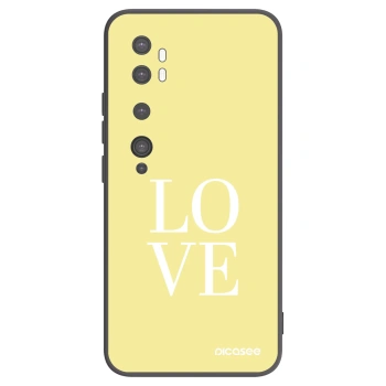 Picasee crna silikonska maskica za Xiaomi Mi Note 10 (Pro) - Love
