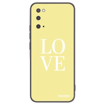 Picasee crna silikonska maskica za Samsung Galaxy S20 G980F - Love