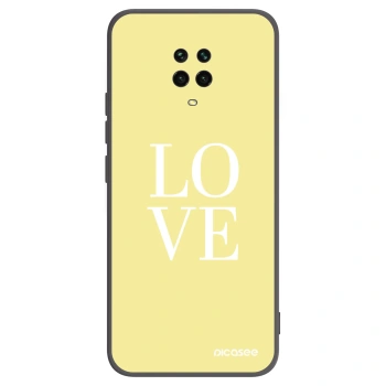 Picasee crna silikonska maskica za Xiaomi Redmi Note 9S - Love