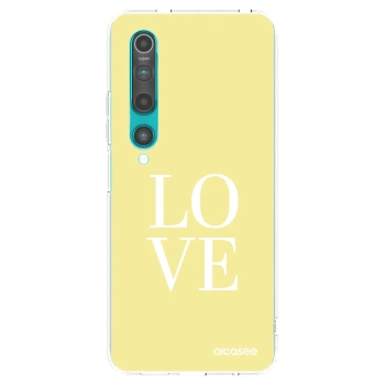 Picasee silikonska prozirna maskica za Xiaomi Mi 10 - Love