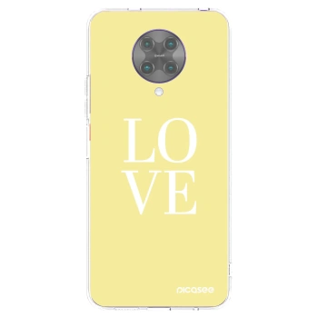 Picasee silikonska prozirna maskica za Xiaomi Poco F2 Pro - Love