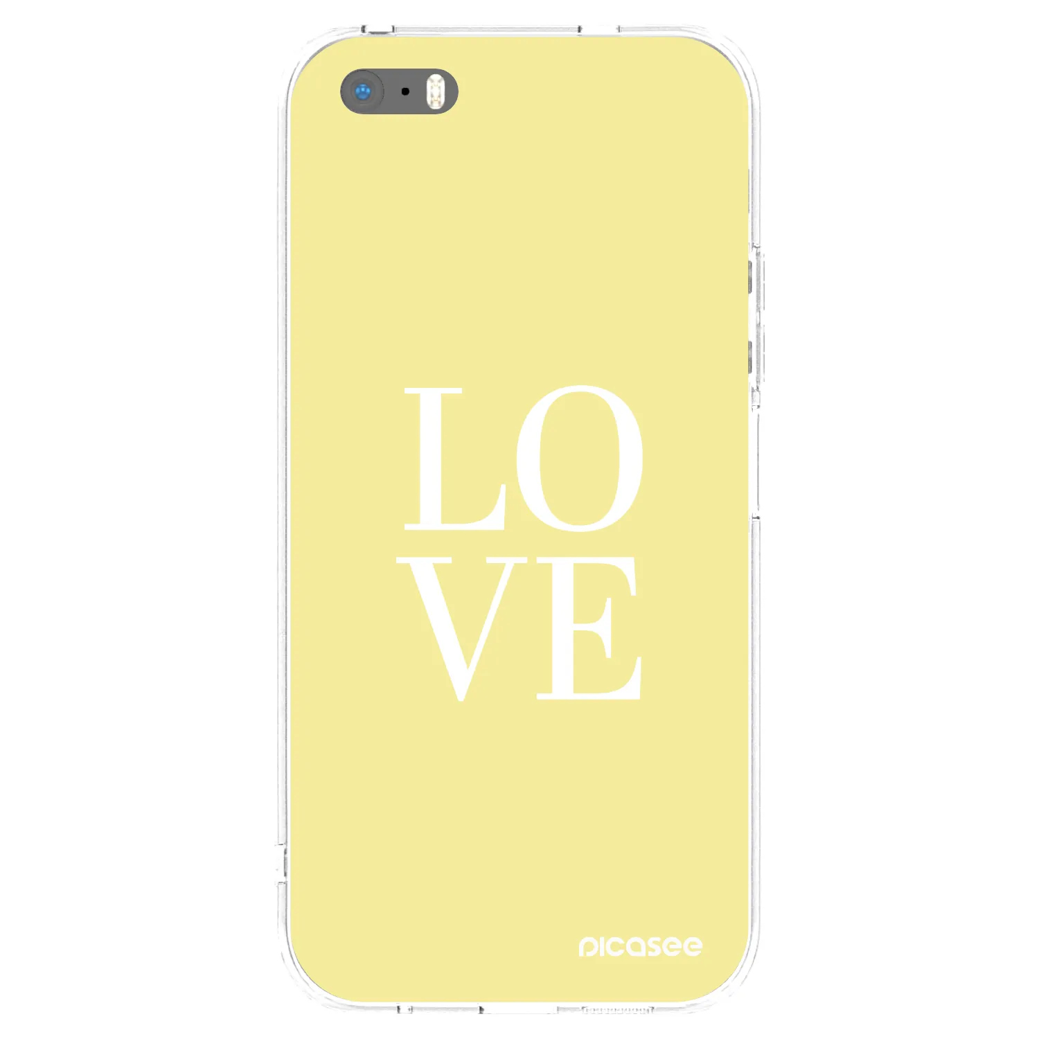 Picasee silikonska prozirna maskica za Apple iPhone 5/5S/SE - Love