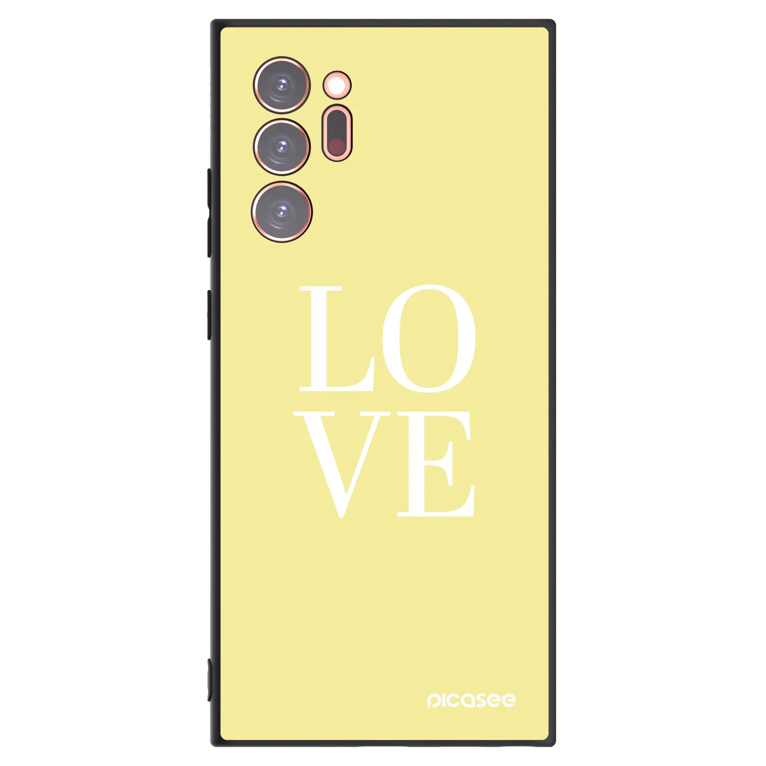 Picasee crna silikonska maskica za Samsung Galaxy Note 20 Ultra - Love