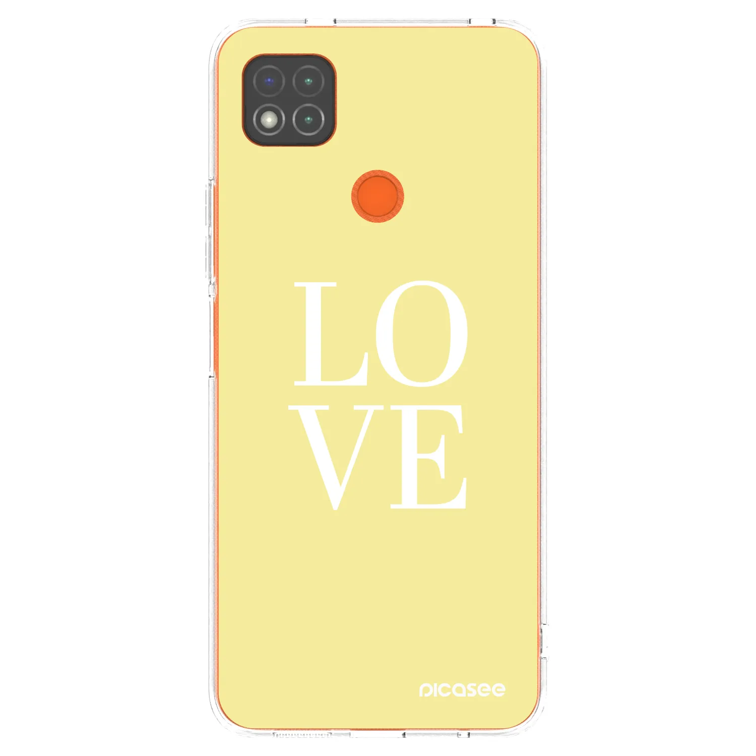 Picasee silikonska prozirna maskica za Xiaomi Redmi 9C - Love