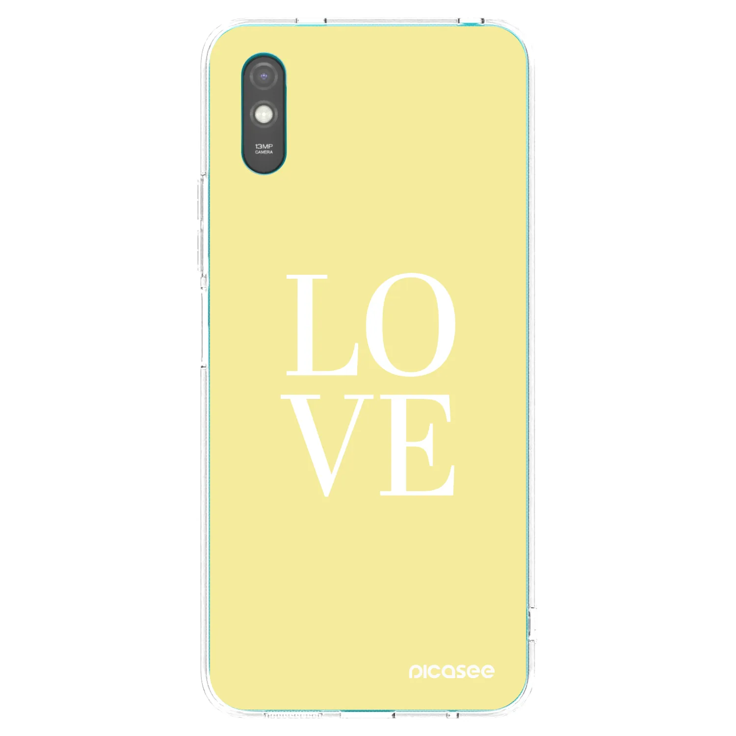 Picasee silikonska prozirna maskica za Xiaomi Redmi 9A - Love